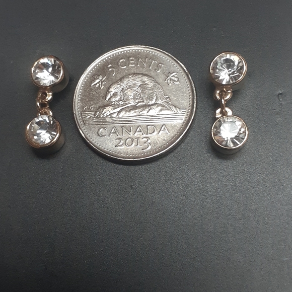 Rhinestones Fashion Earrings Gold plated - Picture 5 of 5